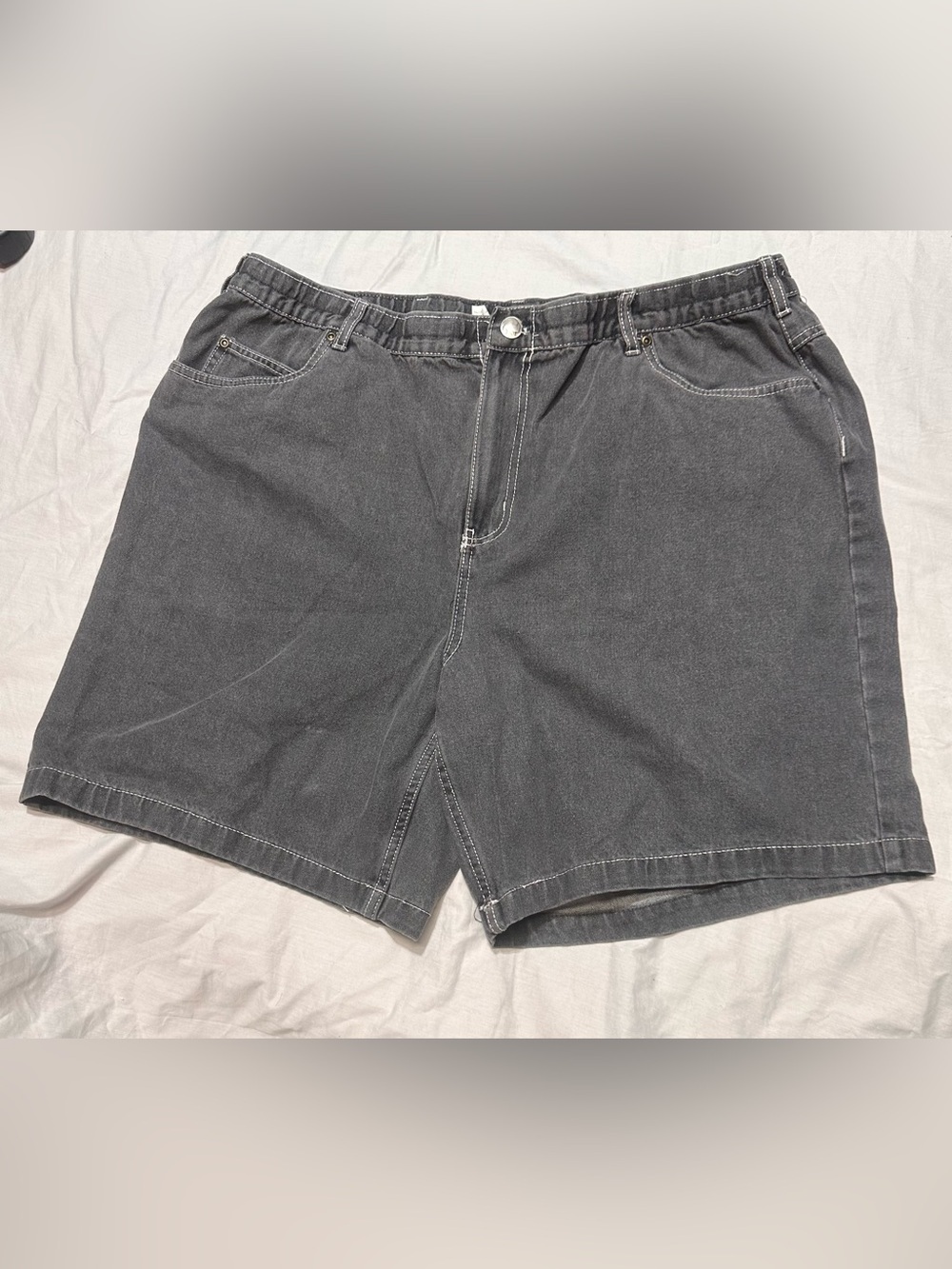 Haband Men's Dark Gray Denim Shorts